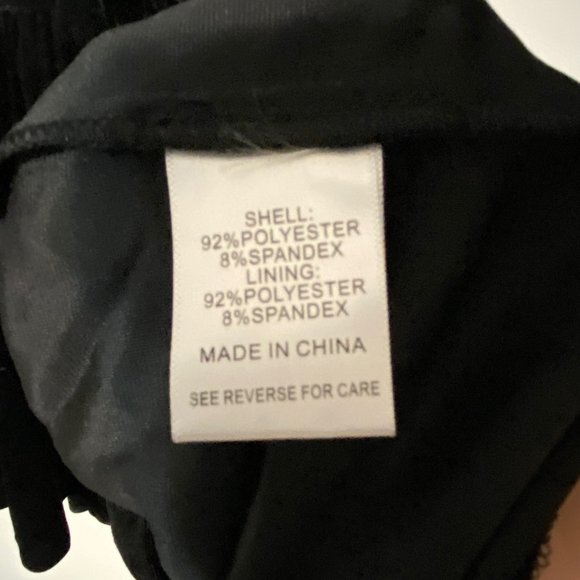 Lucy Paris Melissa Black Velvet Tiered Babydoll Dress - Picture 14 of 16